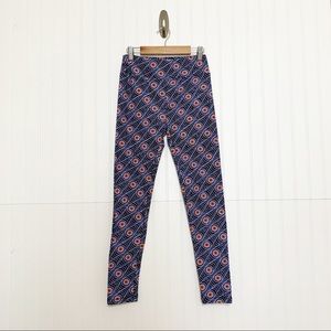 Lularoe Purple Orange Eyeball Halloween Leggings